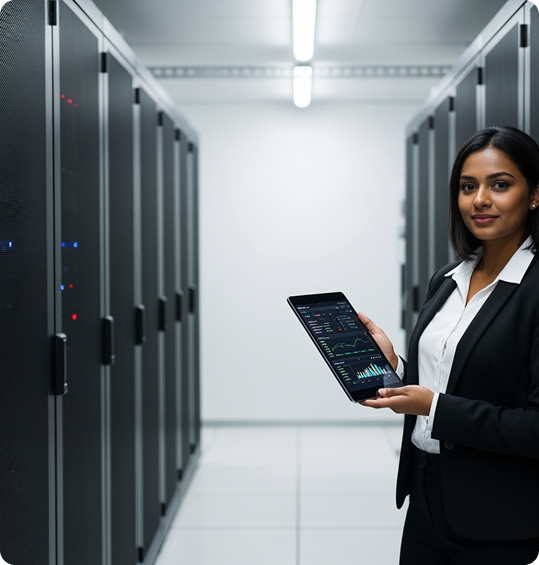 Professional Man with Device